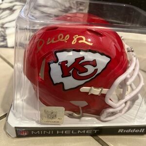 Beckett Witness Verified Kansas City Chiefs Dante Hall Autographed Mini Helmet